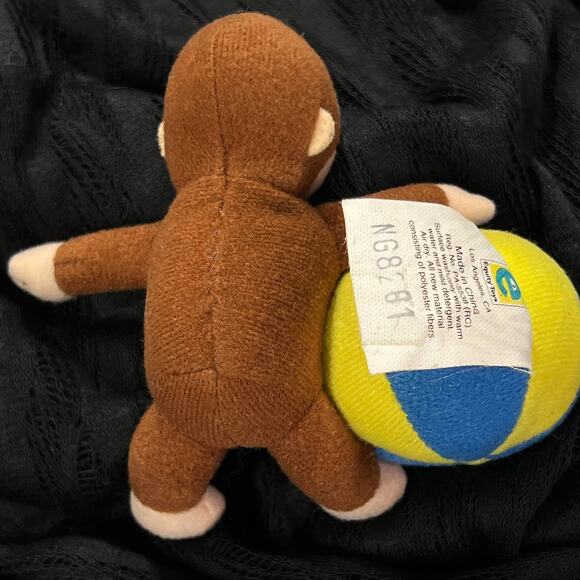 Miniature Vintage Curious George Plush Toy Collectible with Circus Ball 4" - Picture 6 of 15